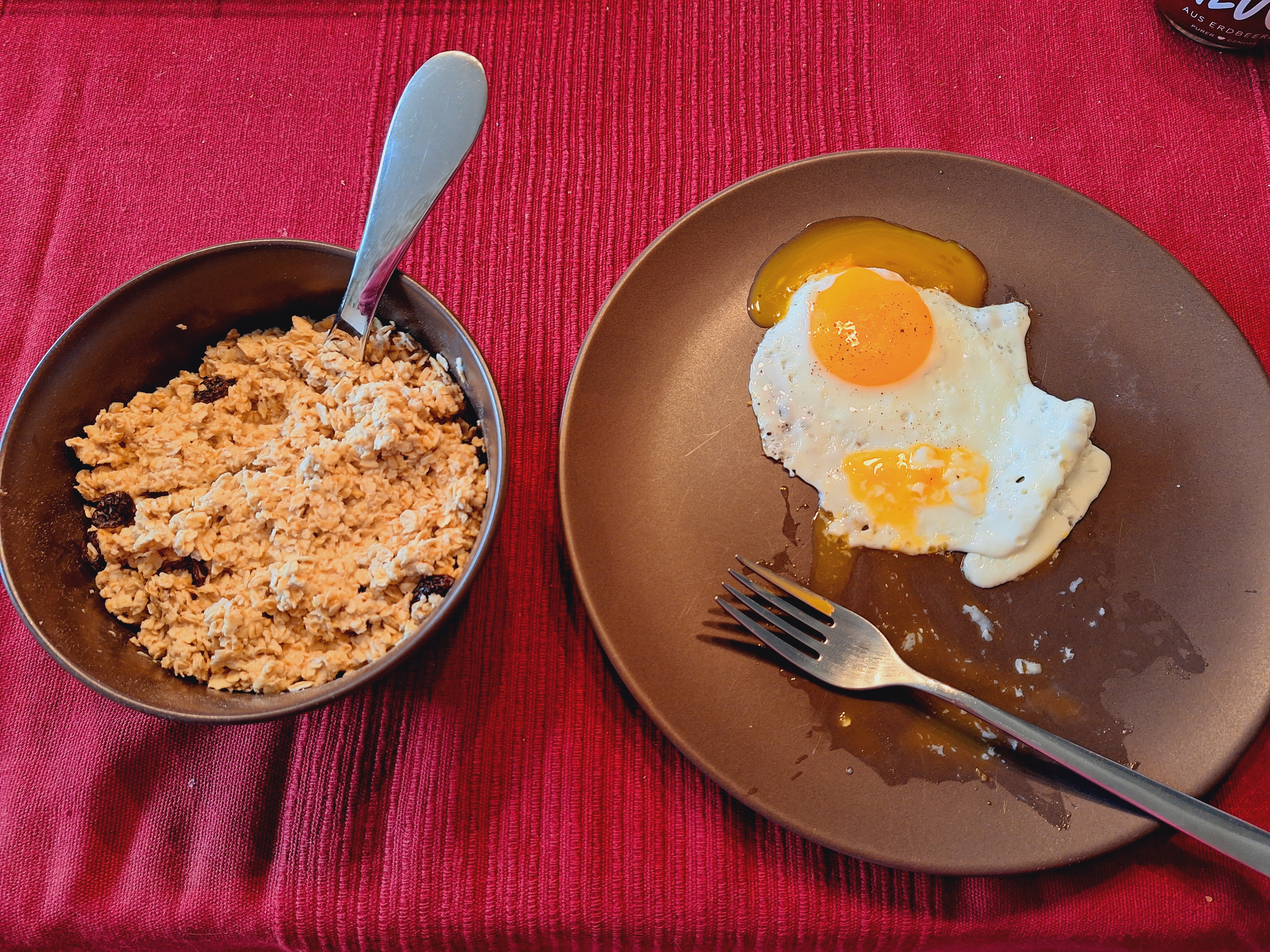 Oatmeal and eggs